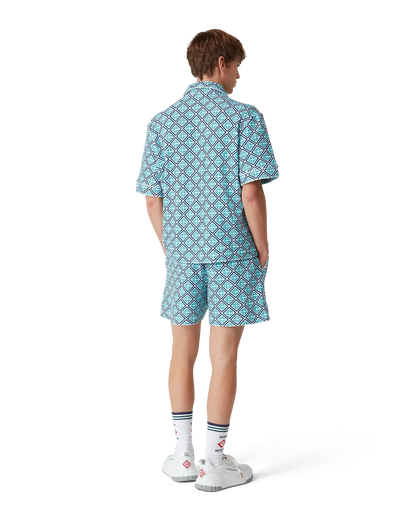 Shorts en tissu éponge monogrammé