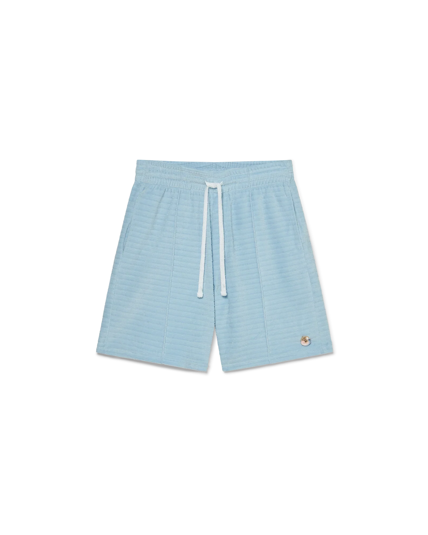 Shorts rayés en velours