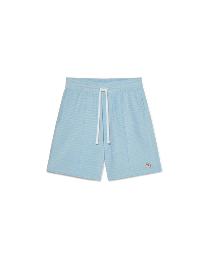 Shorts rayés en velours