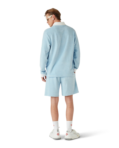 Shorts rayés en velours