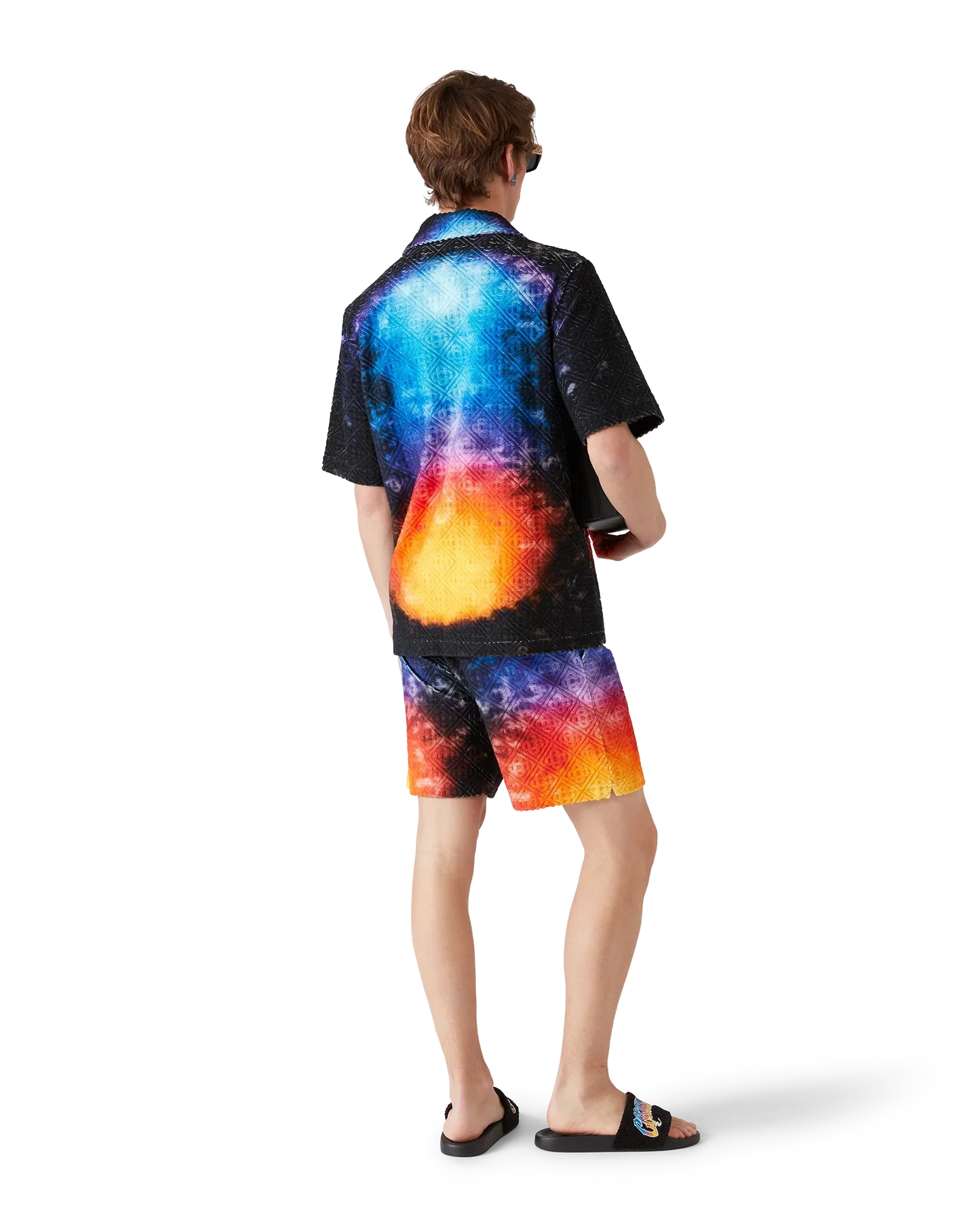 Shorts en tissu éponge dégradé