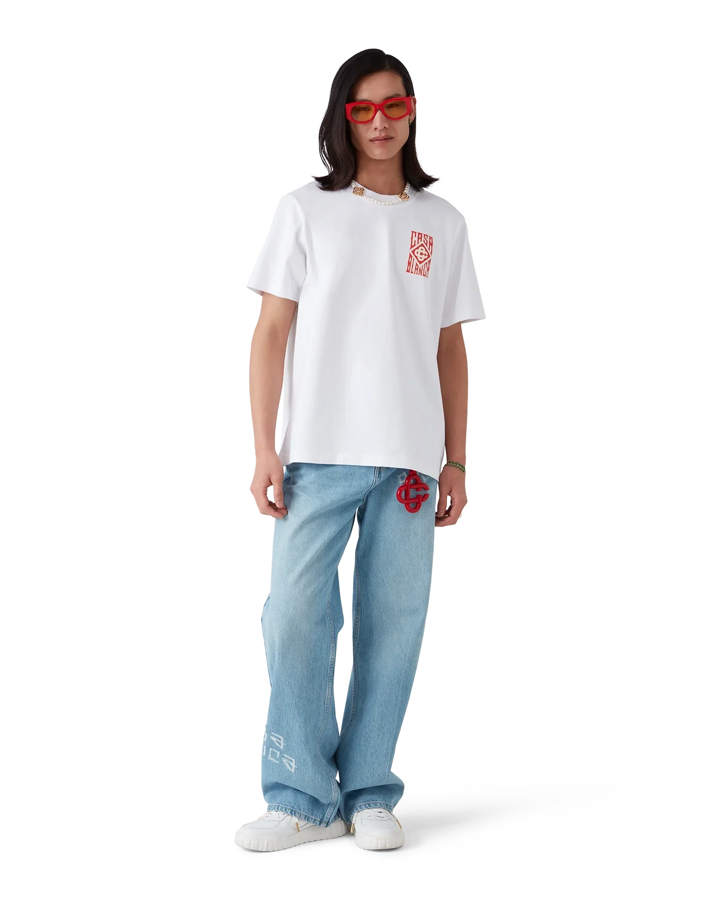 T-shirt à manches courtes avec logo gothique