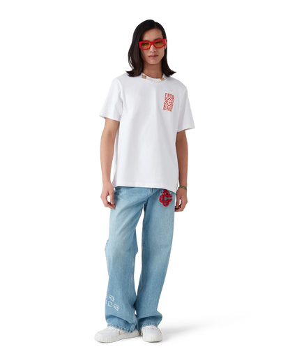 T-shirt à manches courtes avec logo gothique