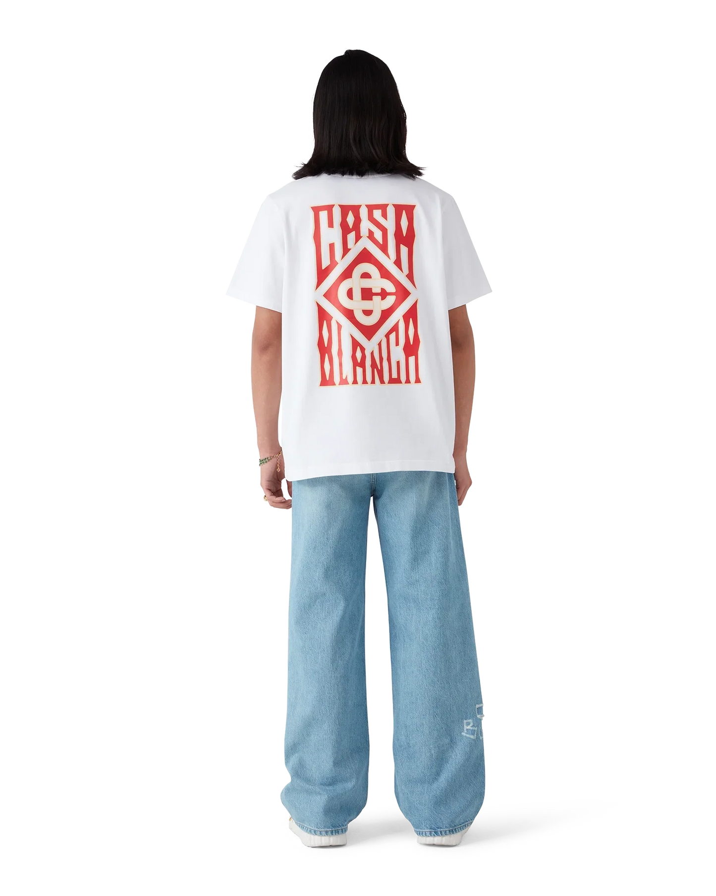 T-shirt à manches courtes avec logo gothique