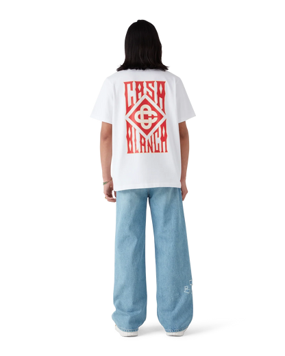 T-shirt à manches courtes avec logo gothique