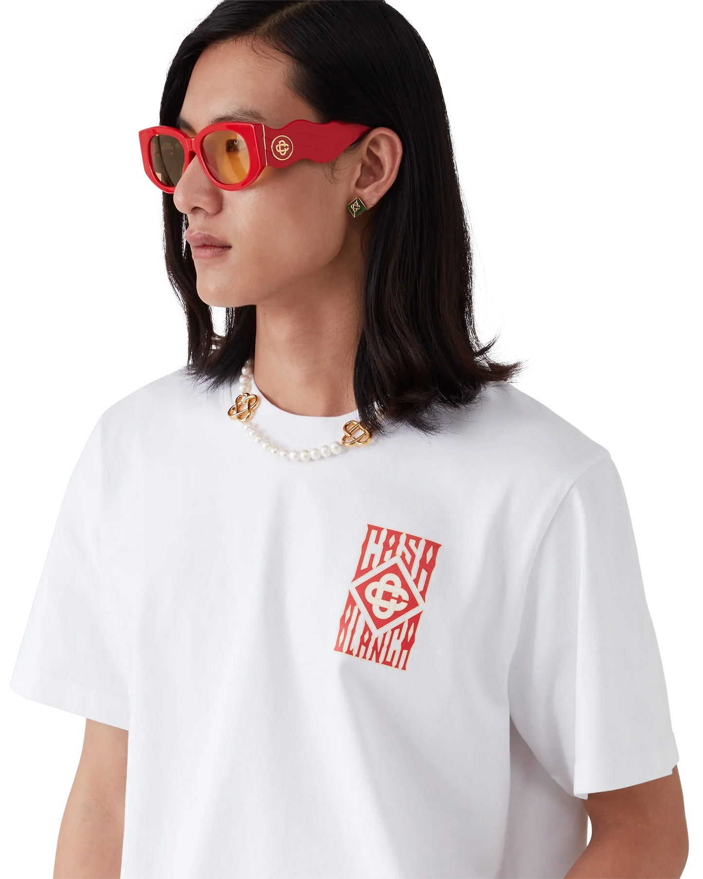 T-shirt à manches courtes avec logo gothique