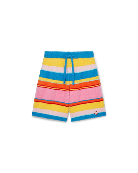 Fluffy Stripe Oversized Shorts