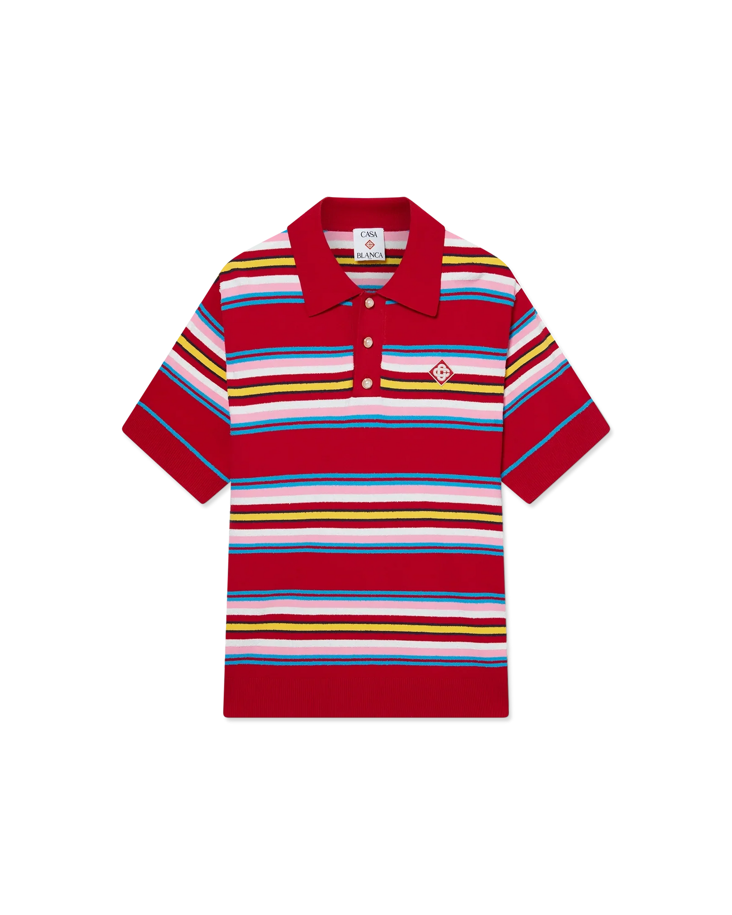 Polo rayé surdimensionné