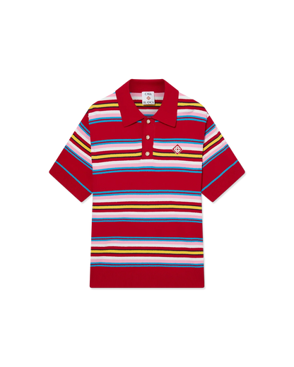 Polo rayé surdimensionné