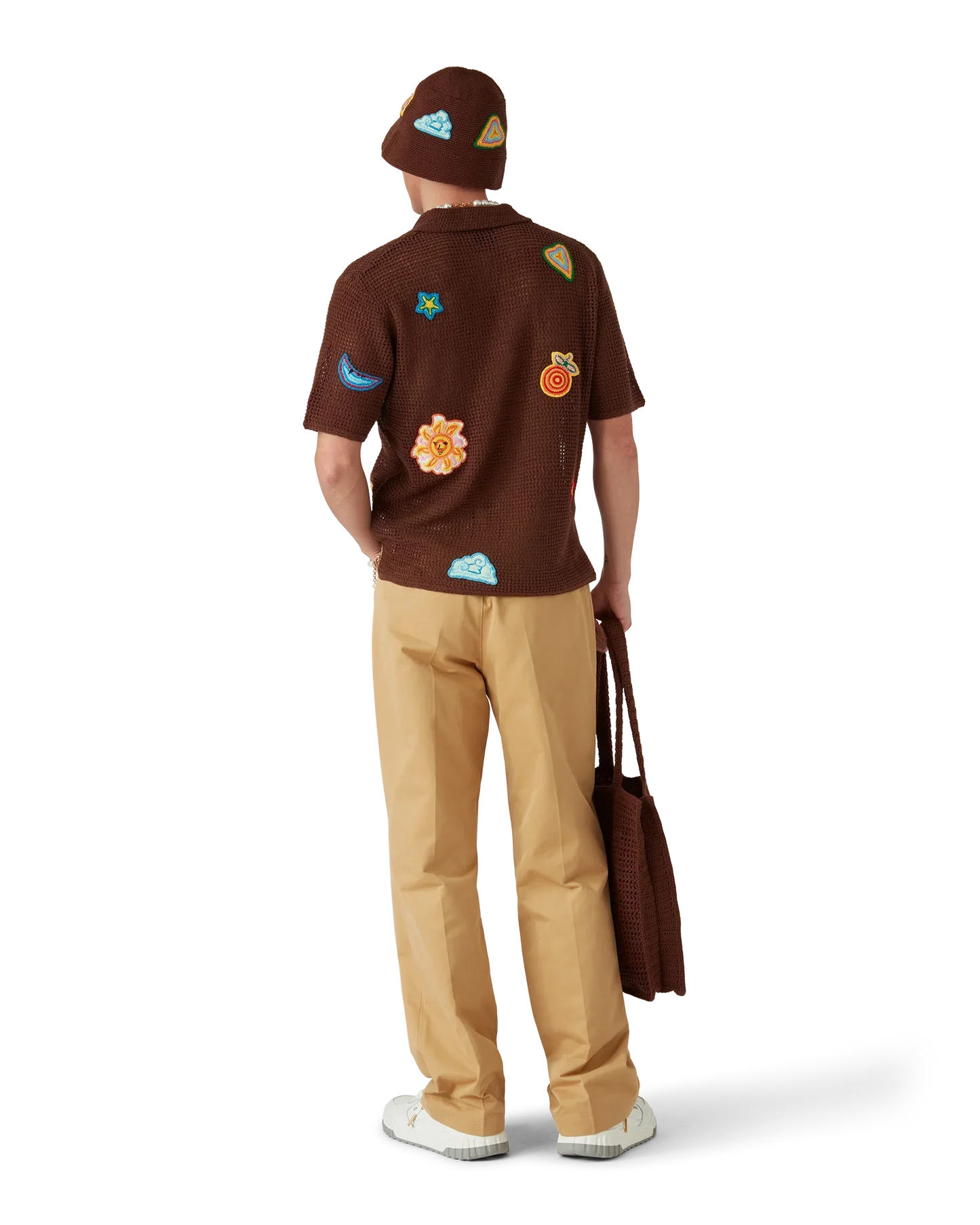 Polo au crochet à motif