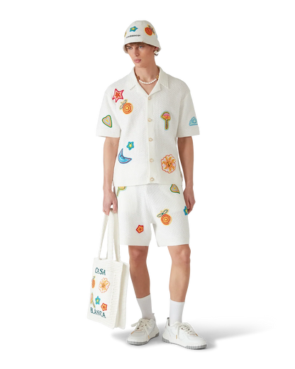 Shorts au crochet à motifs