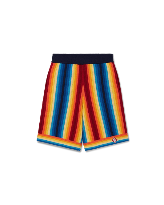 Gradient Stripe Towelling Shorts