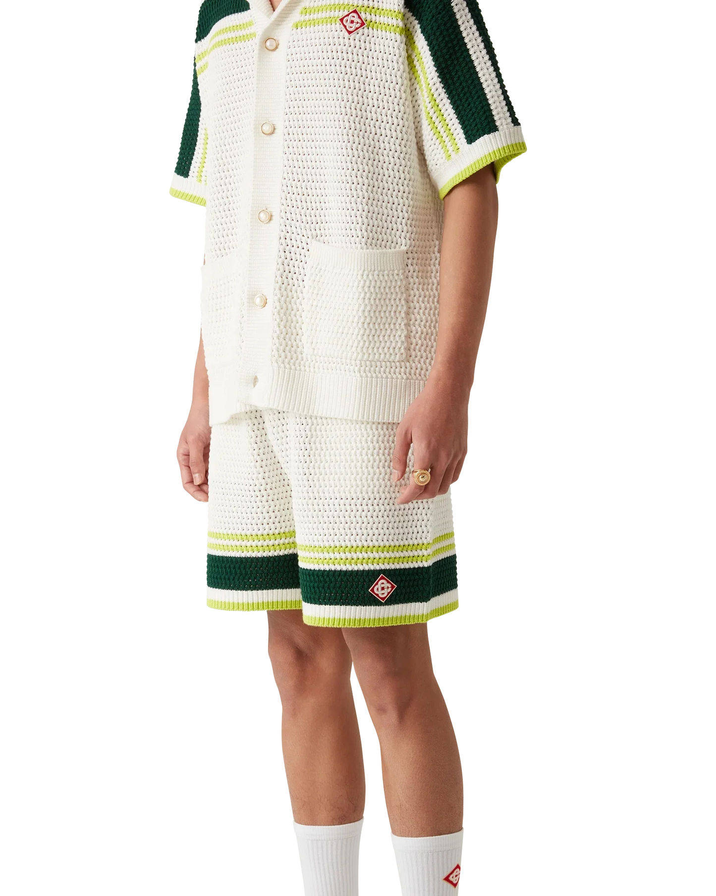 Shorts de tennis en crochet