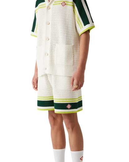 Shorts de tennis en crochet