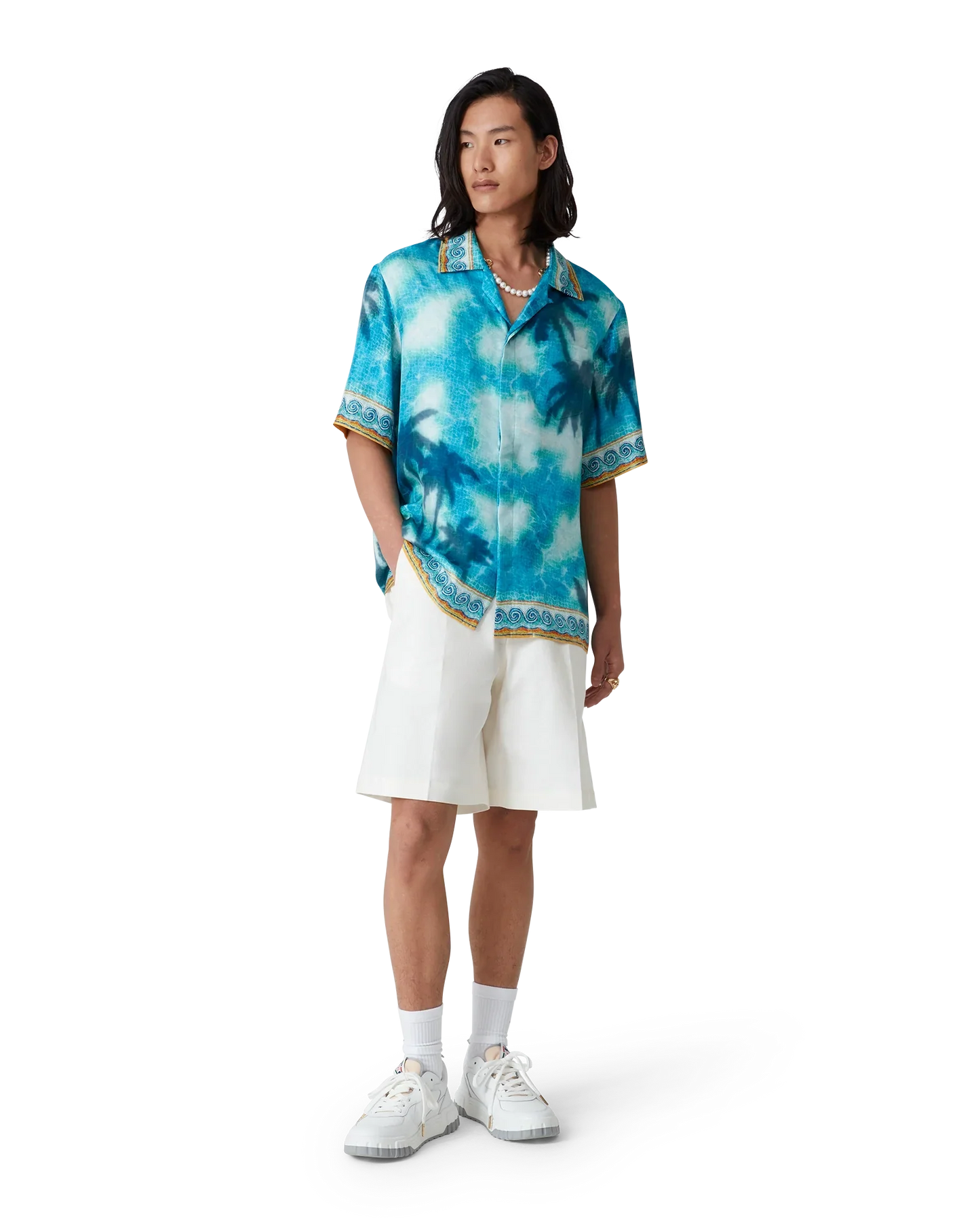 Shorts plissés en lin