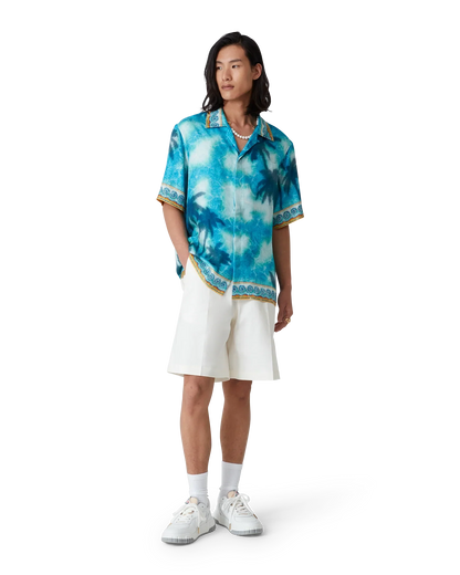 Shorts plissés en lin