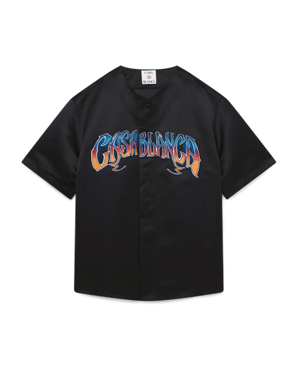 Chemise de baseball gothique à manches courtes