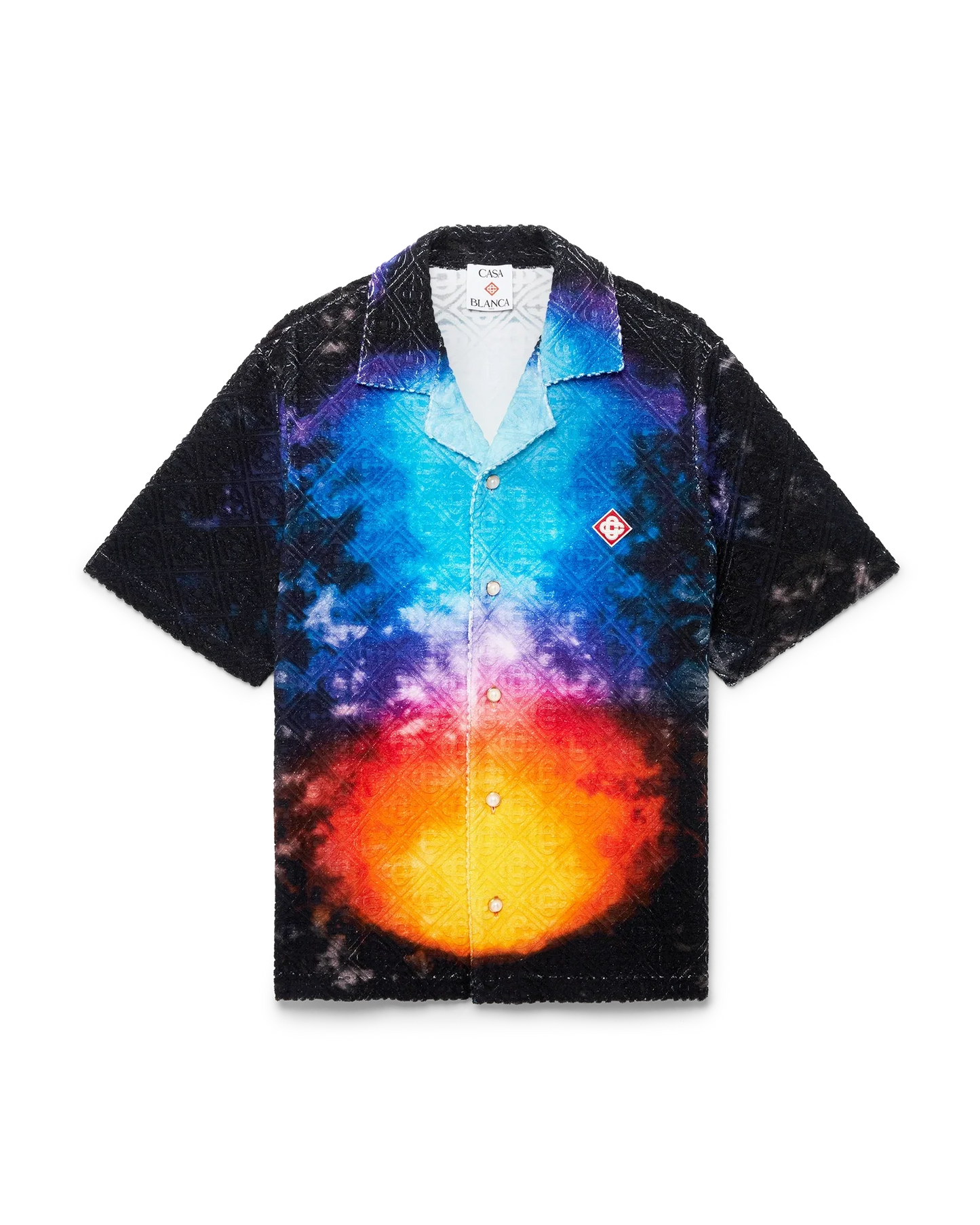 Chemise Éponge Dégradée à Manches Courtes