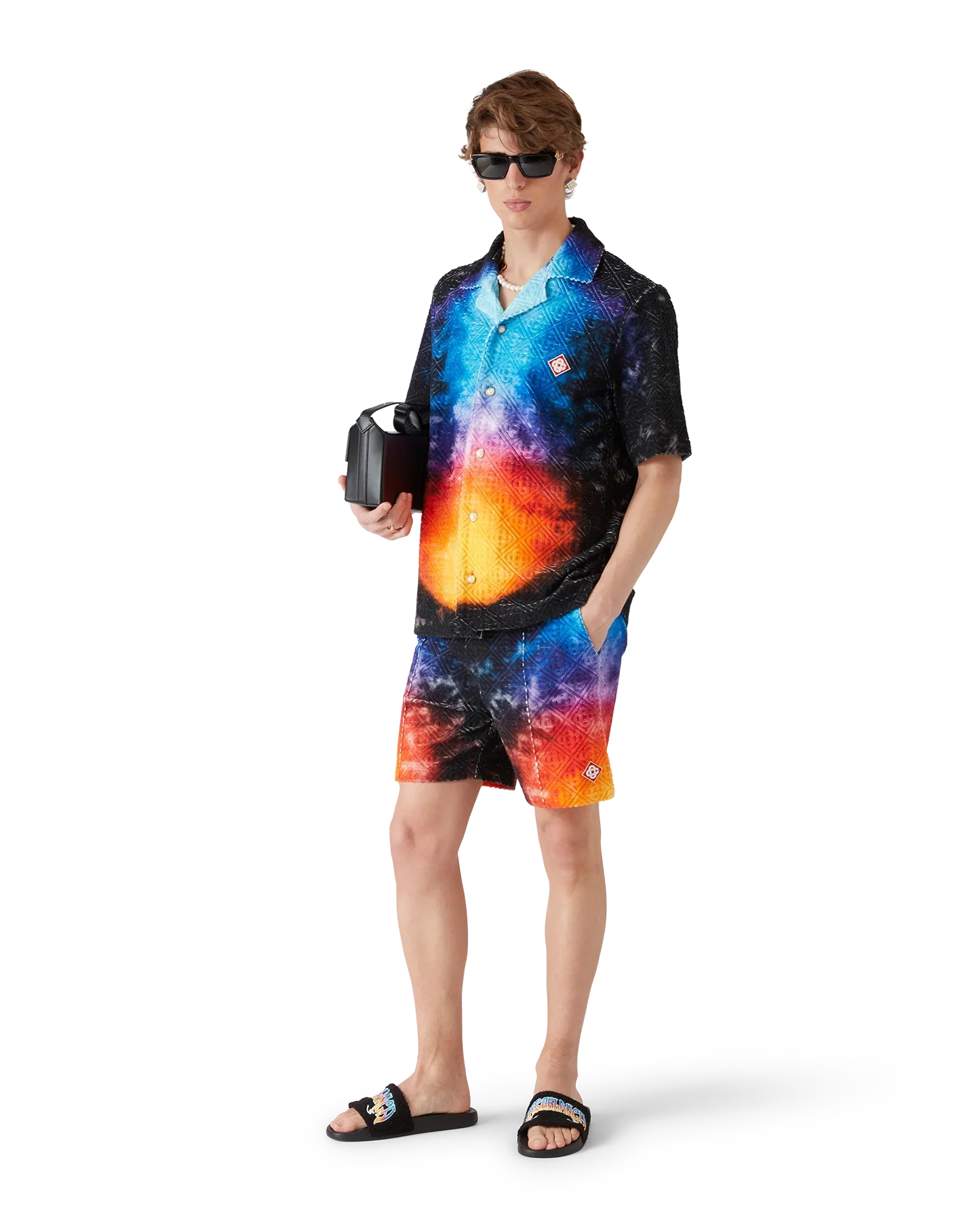 Chemise Éponge Dégradée à Manches Courtes