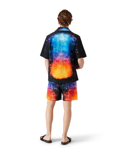Chemise Éponge Dégradée à Manches Courtes