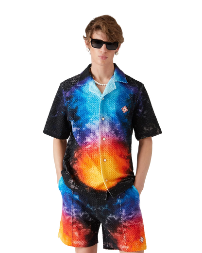 Chemise Éponge Dégradée à Manches Courtes