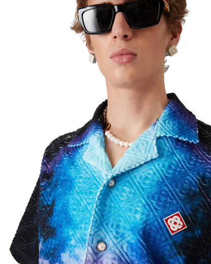 Chemise Éponge Dégradée à Manches Courtes