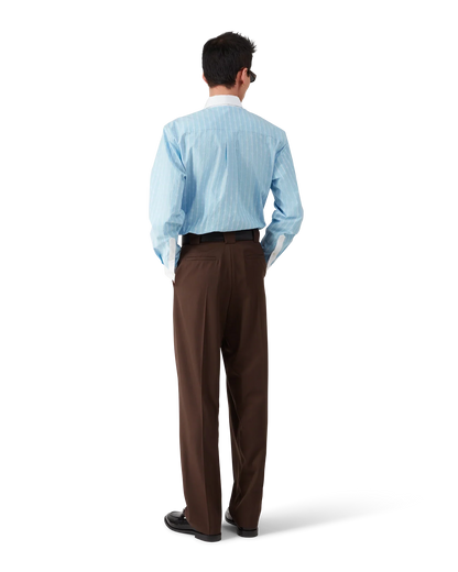 Chemise à manches longues jacquard Laurel Stripe