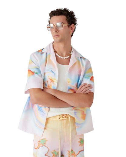 T-shirt de bain psychédélique Nirvana à manches courtes