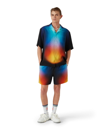 Shorts en soie dégradés