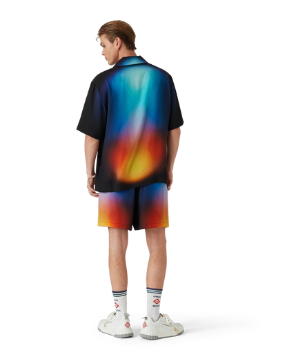 Shorts en soie dégradés