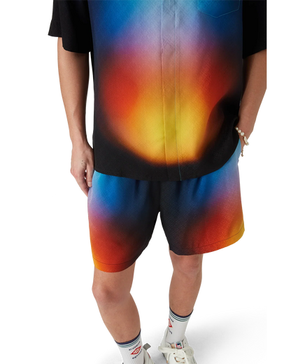 Shorts en soie dégradés