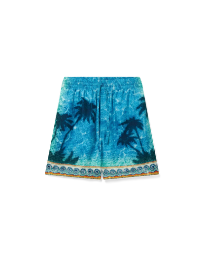 Poolside Emblem Silk Shorts