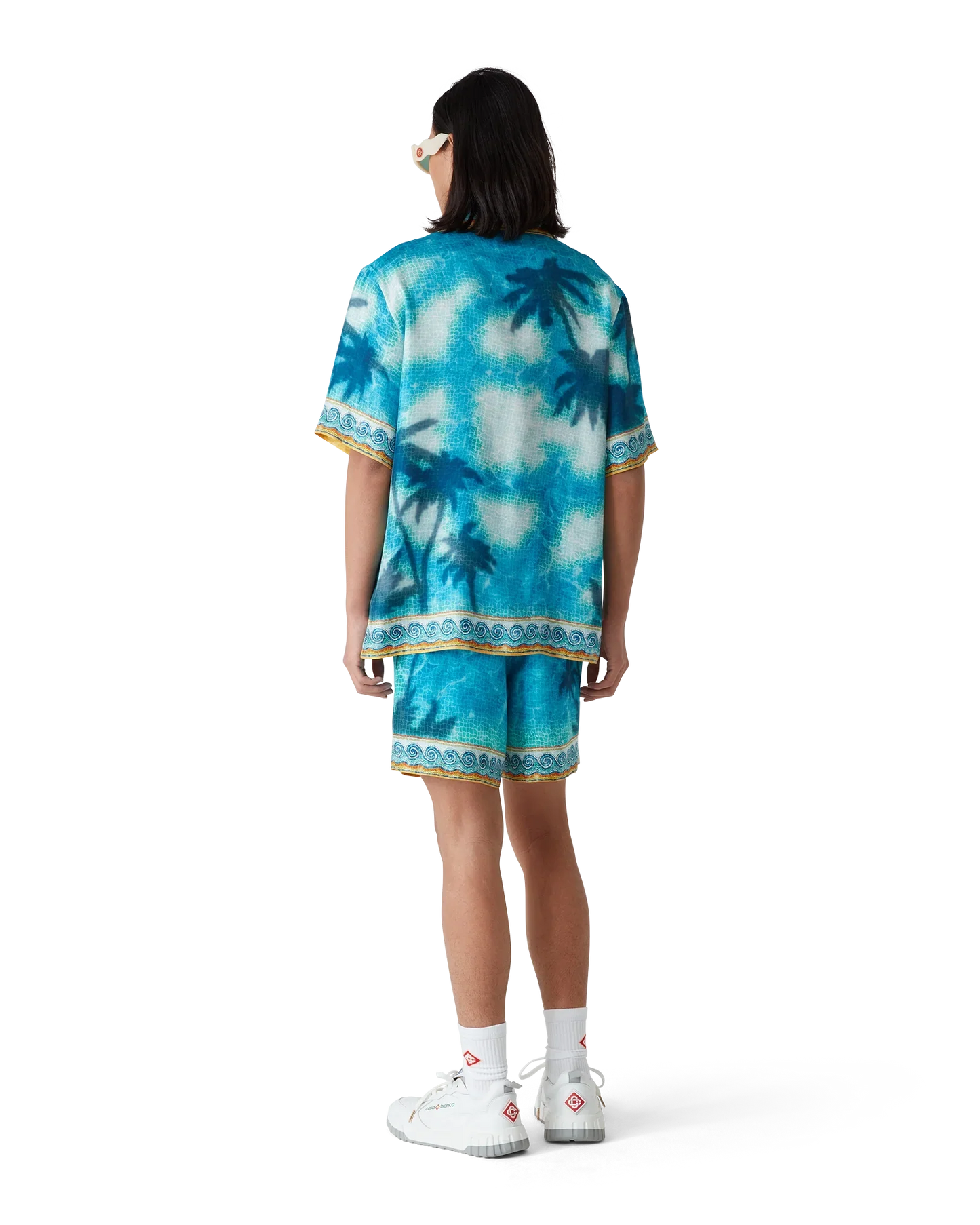 Poolside Emblem Silk Shorts