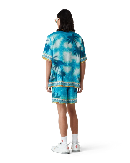 Poolside Emblem Silk Shorts