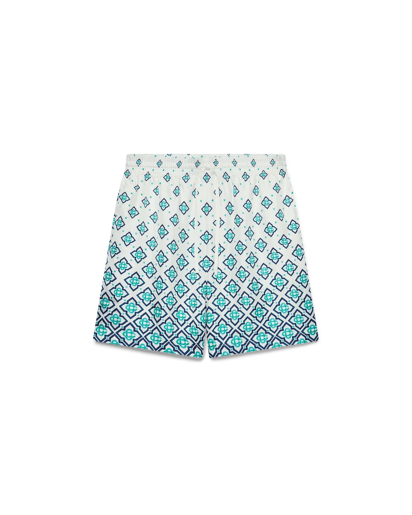 Shorts en soie à monogramme dégradé