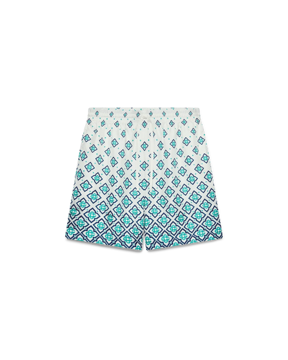 Shorts en soie à monogramme dégradé