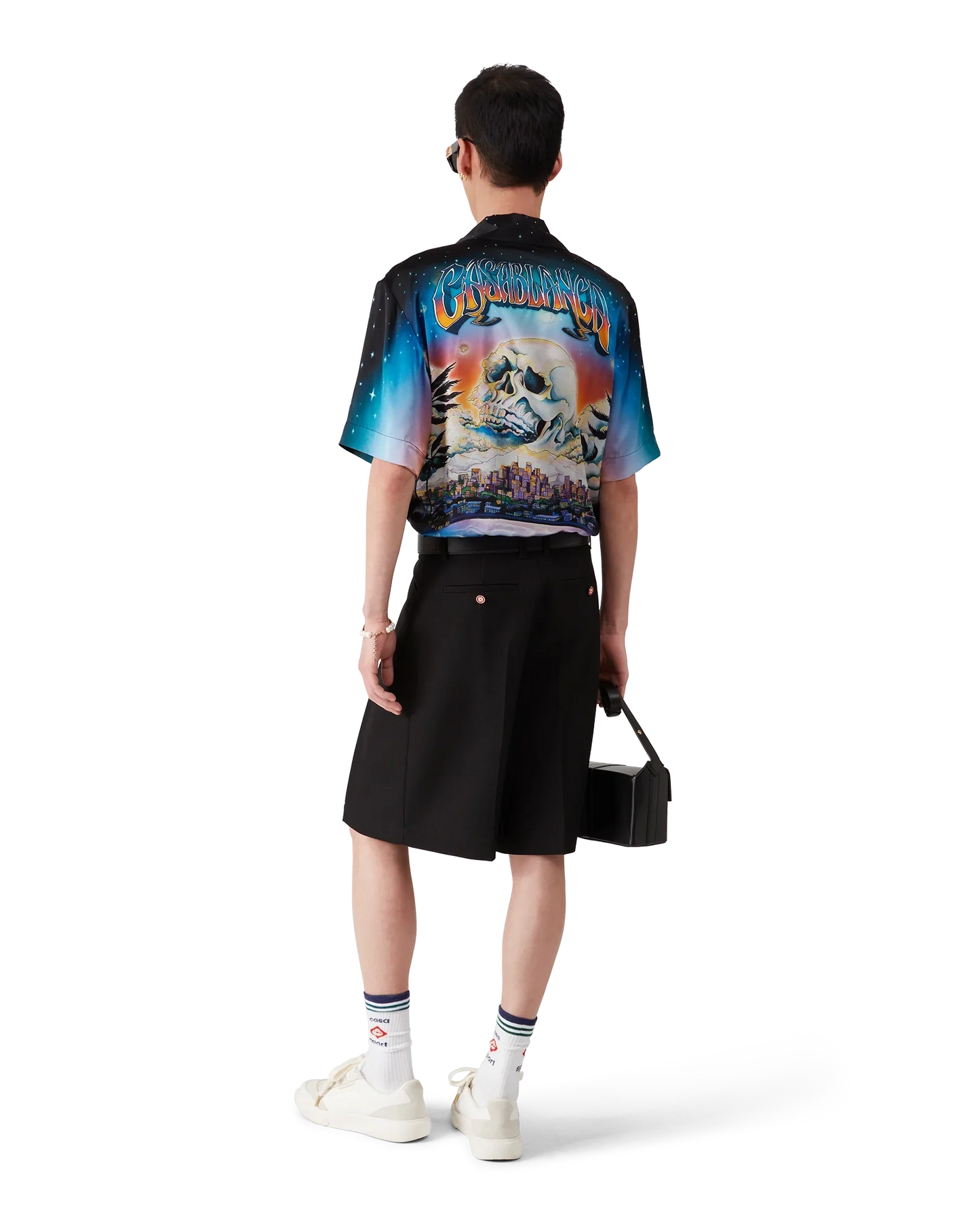 Shorts Plissés Ajustés en Laine