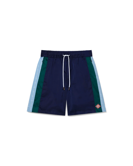 Pinstripe Laurel Track Shorts