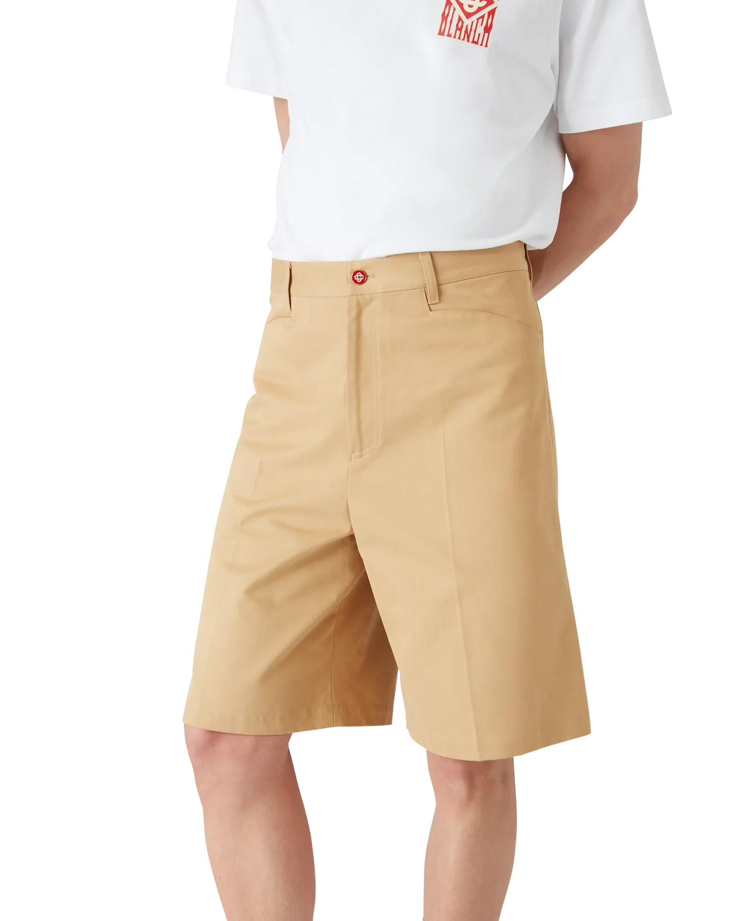 Cotton Pleated Shorts