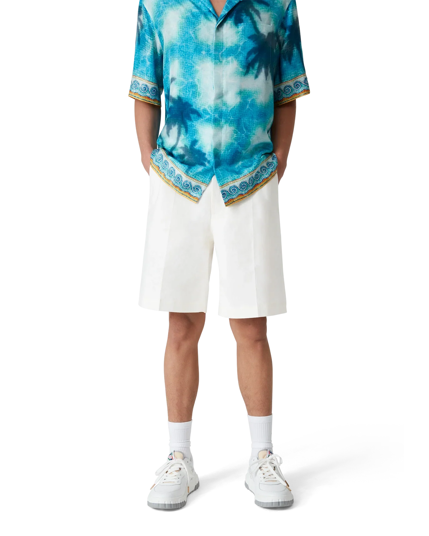 Shorts plissés en lin