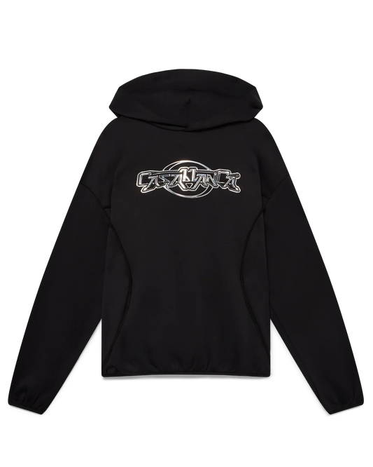 Oversized Panelled Hooded Sweatshirt