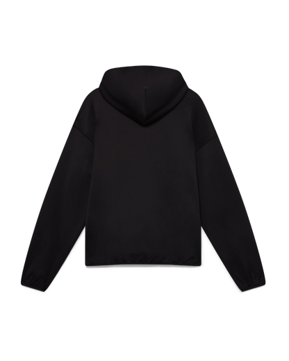 Oversized Panelled Hooded Sweatshirt