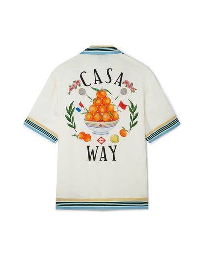 Chemise en soie à manches courtes Casa Way