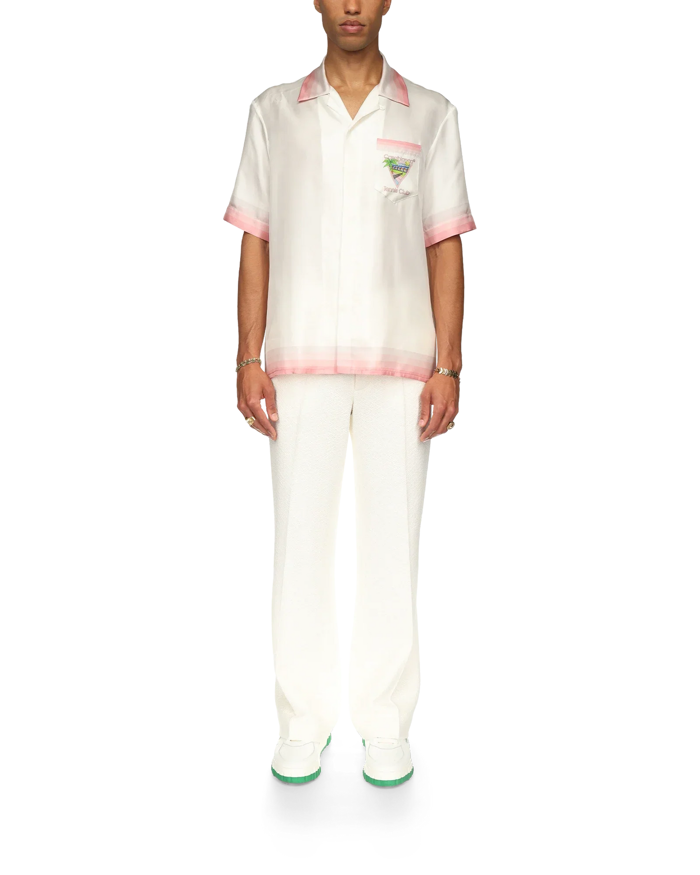 Chemise en soie à manches courtes Tennis Club Icon