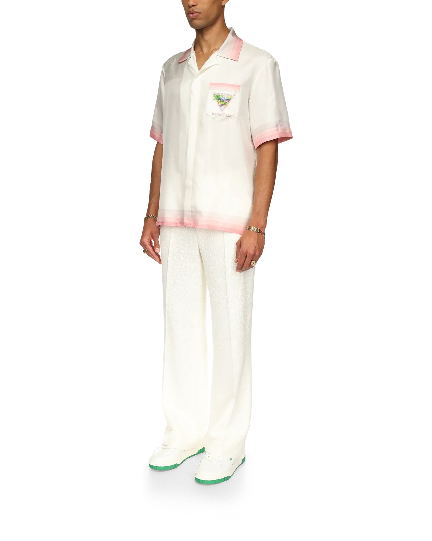 Chemise en soie à manches courtes Tennis Club Icon