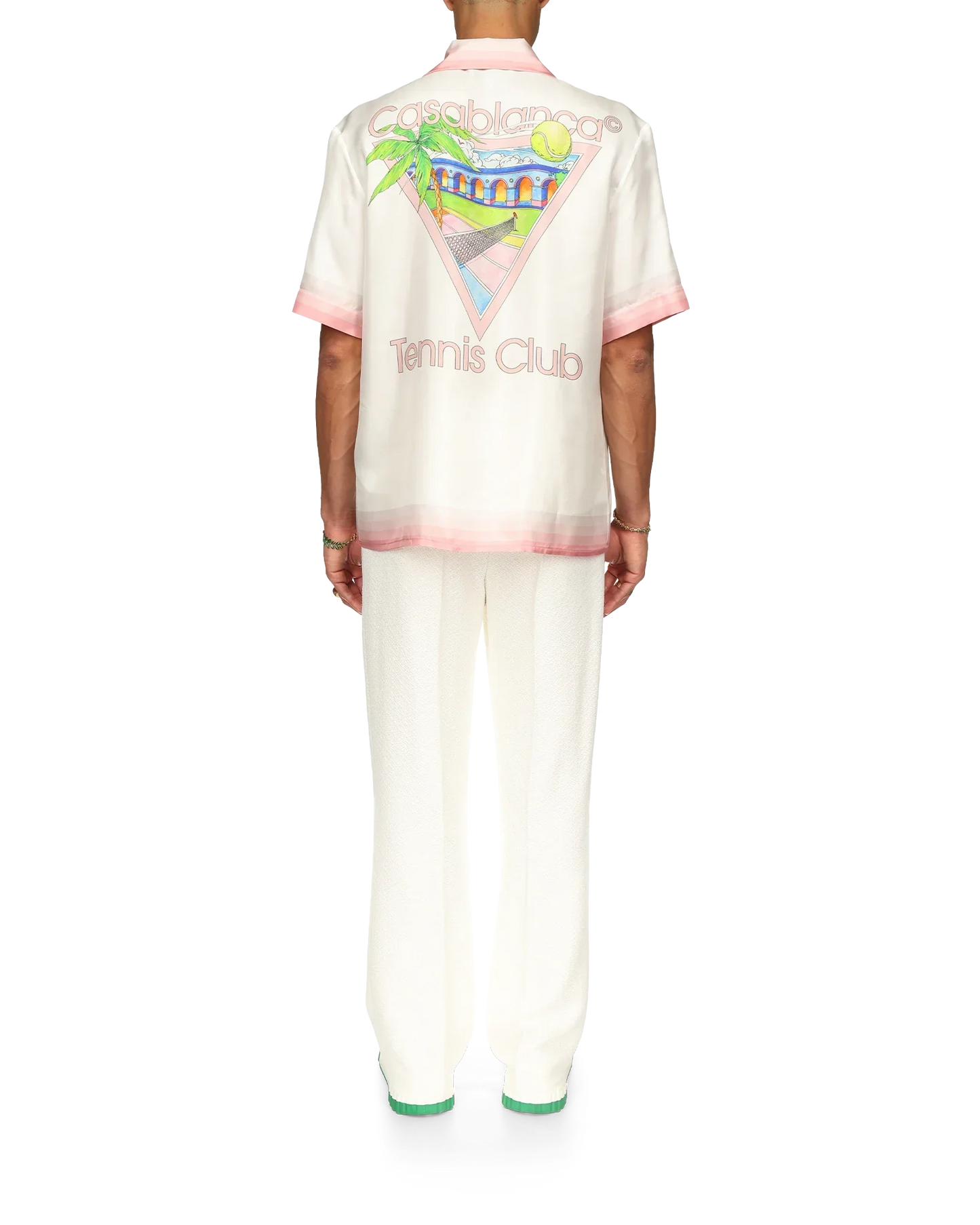 Chemise en soie à manches courtes Tennis Club Icon