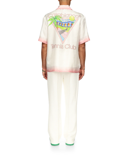Chemise en soie à manches courtes Tennis Club Icon