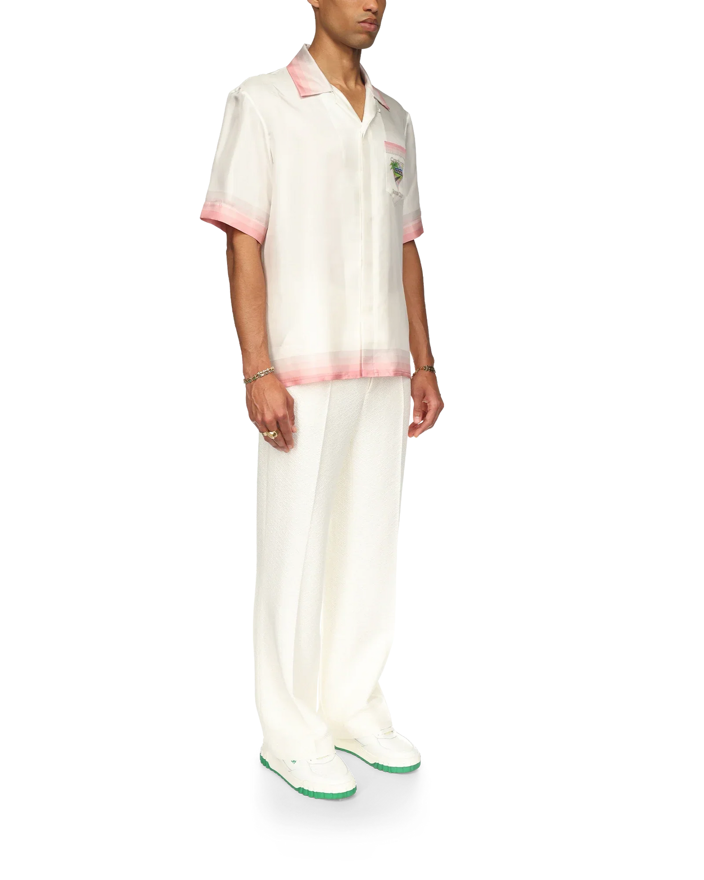 Chemise en soie à manches courtes Tennis Club Icon