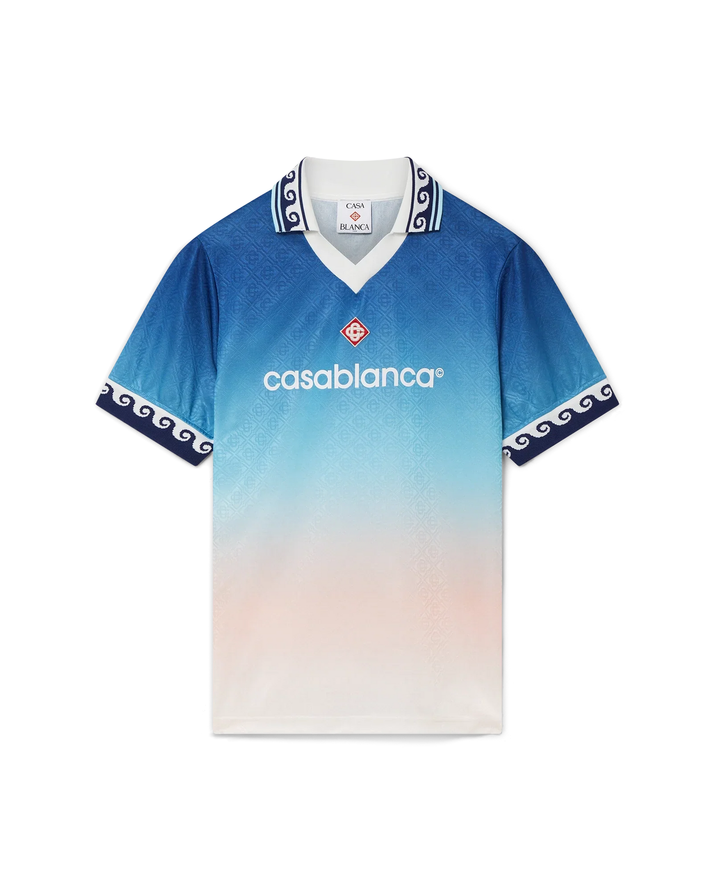 Maillot de football dégradé jacquard