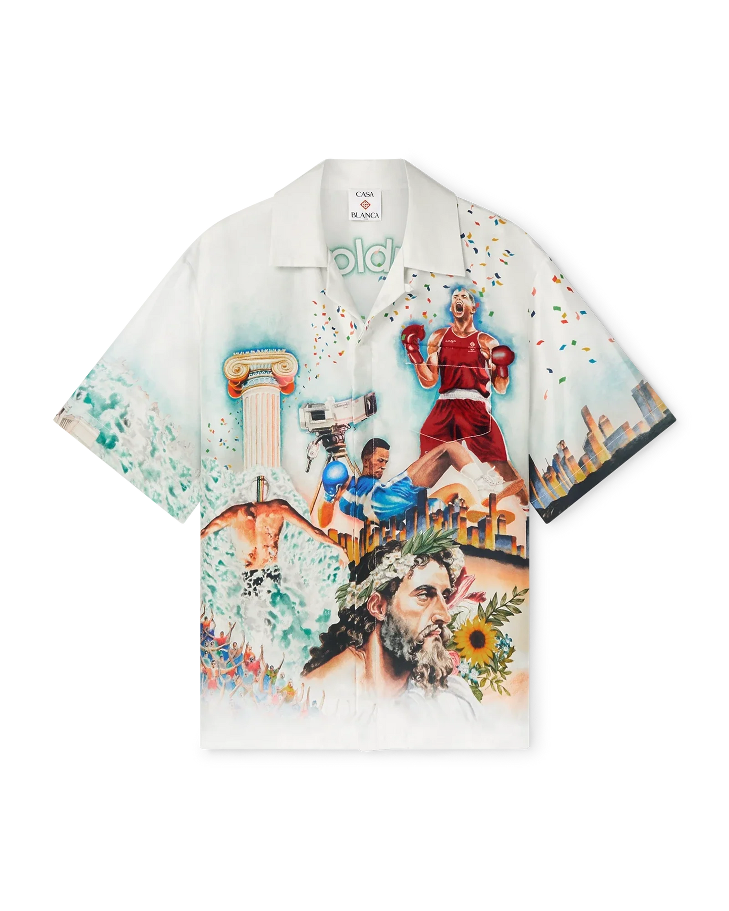 Celebration Du Sport Short Sleeve Silk Shirt